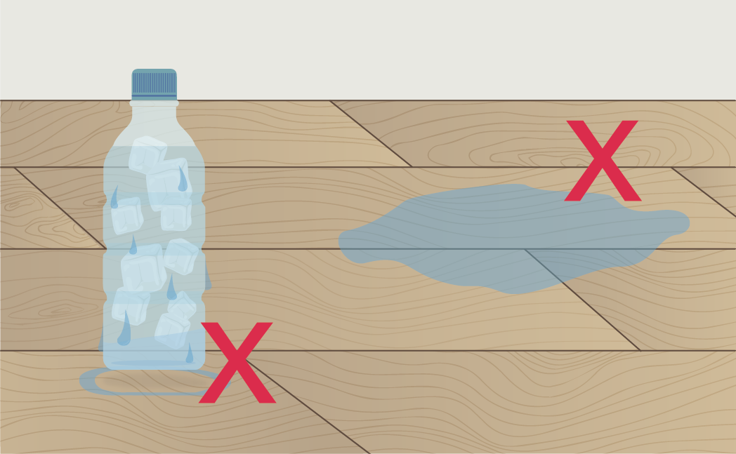 預防液體滲透造成翹曲