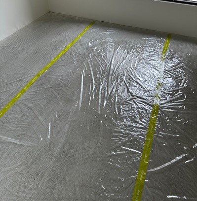 step1 鋪設防潮布